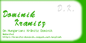 dominik kranitz business card